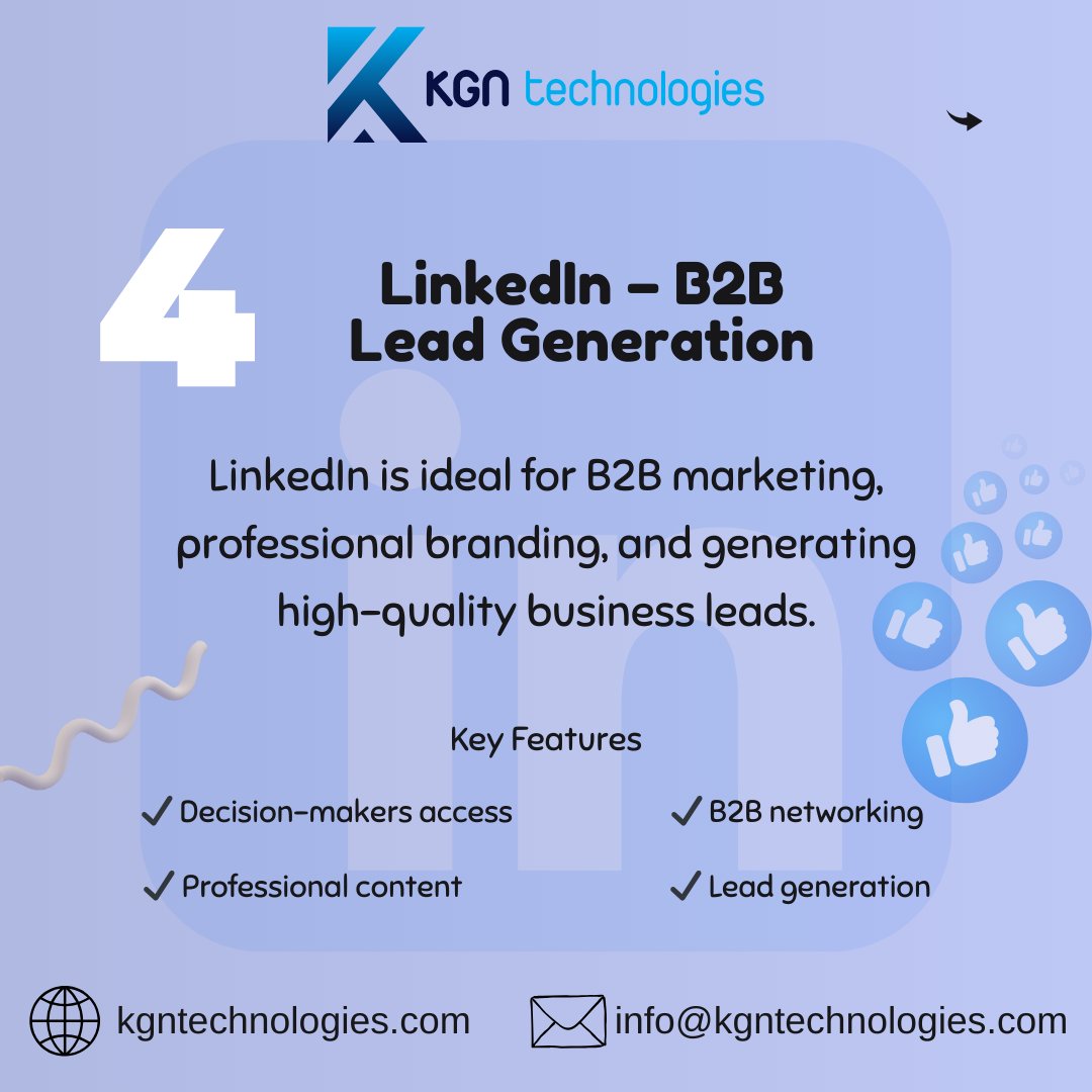 Struggling to know which social media platform will bring more customers?

Twitter (X) keeps you in the loop with trends, updates, and quick engagement.

Grow your business with KGN Technologies

🌐 kgntechnologies.com
📧 info@kgntechnologies.com

#DigitalMarketing