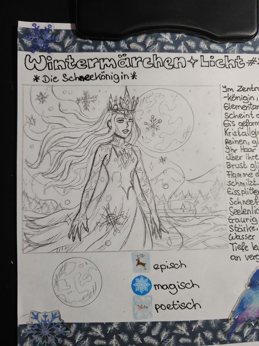 FireCave_Art's tweet photo. A snow queen born of ice and light.
She shines with ancient magic, her heart never melting.
A winter spirit full of strength and beauty. ❄️👑
#Drawcember #Drawcember2025 #FireCaveWorld #SnowQueen #ice #magic #fantasy #winter #スケッチ #マンガ https://t.co/5Pxu4gXTuK