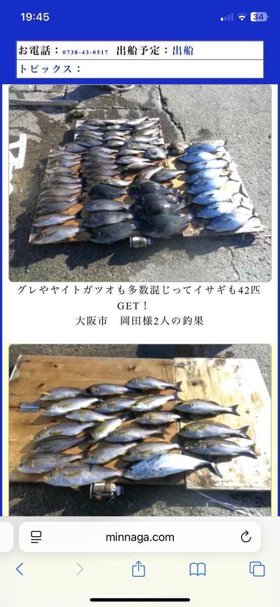 2人でこの釣果想像できん
ヤイト8匹釣ってるなら釣果に乗ってないけどソウダカツオも大量やろうに凄すぎる