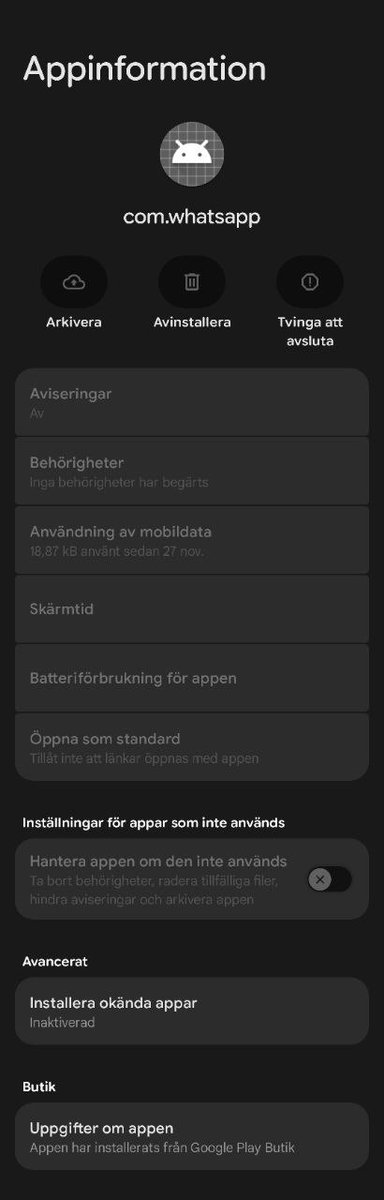 thotlm's tweet photo. Are you able to uninstall WhatsApp on your Google Pixel Android without being rooted? https://t.co/U9IPaXGhGo