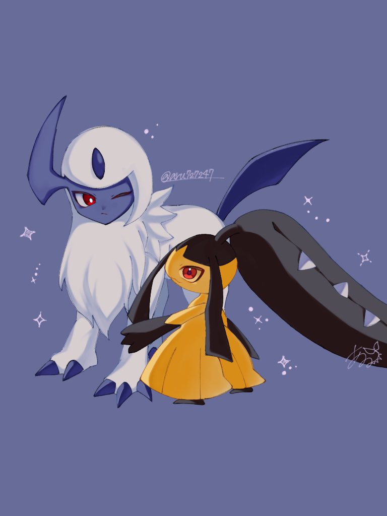 aru727247's tweet image. アブソルとクチート🌙𓂃𓈒𓏸︎︎︎︎