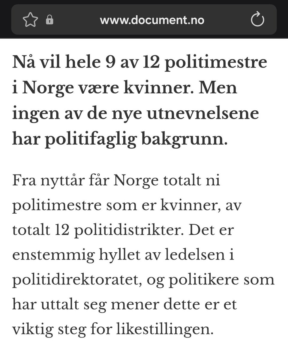 Norsk politi er hurpestyrt.