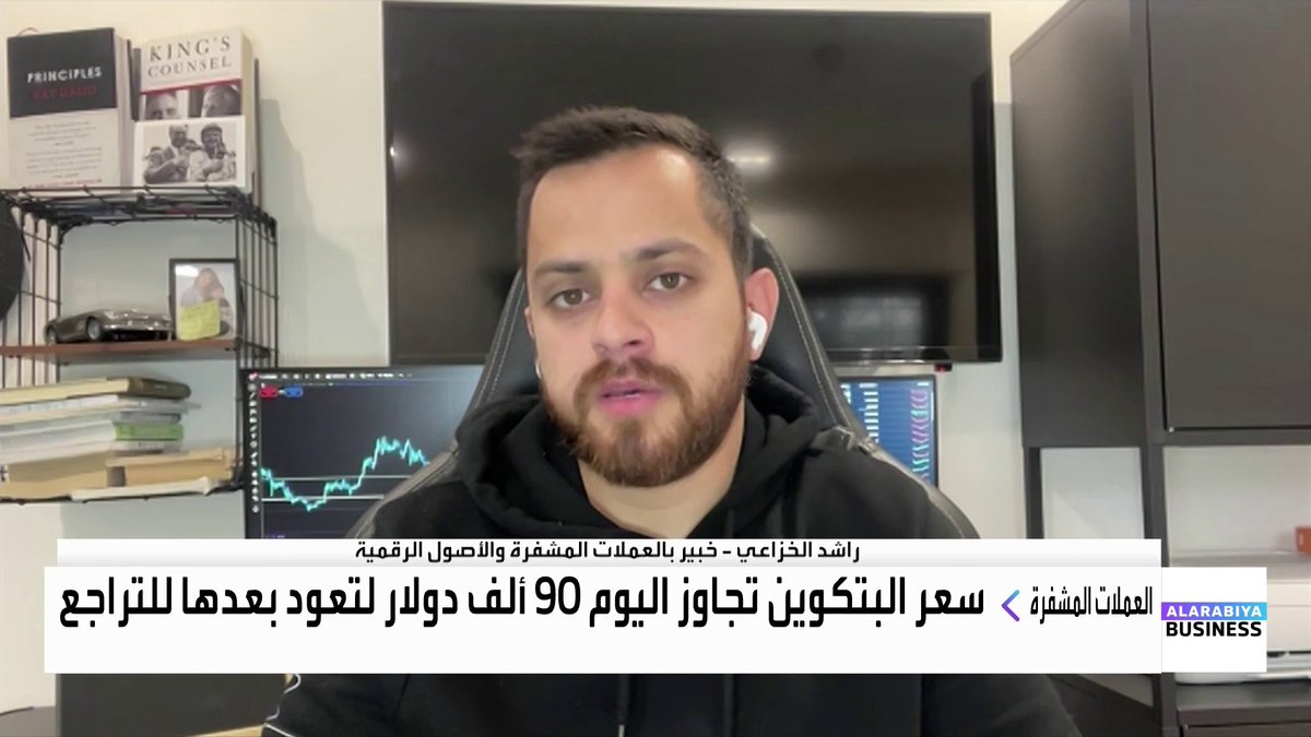 متى يمكن أن تعود البتكوين إلى مستوياتها القياسية؟ وهل المستثمرين الأفراد أكثر تأثيراً في سوق العملات المشفرة؟. حوار مي بن خضراء مع الخبير بالعملات المشفرة والأصول الرقمية راشد الخزاعي غداء عمل _Business 