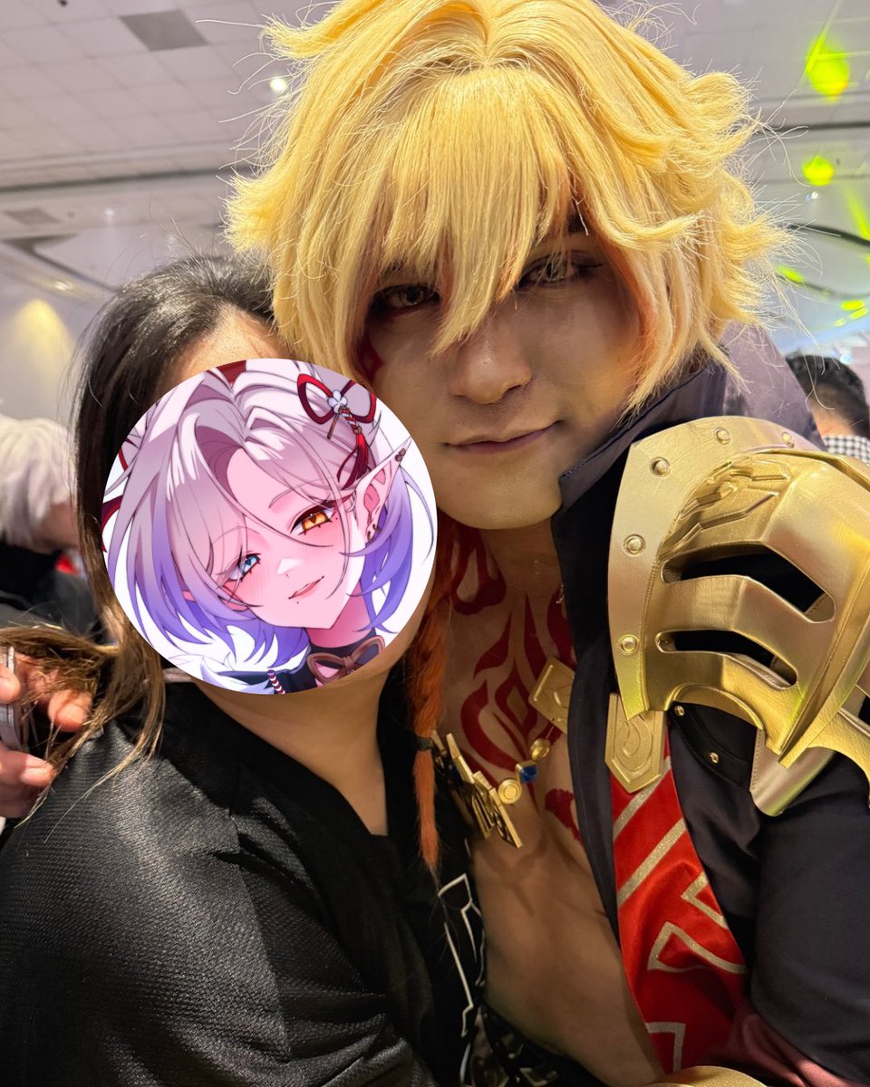 Met <a href="/kouse1cos/">Kousei - 幸星 ☁️</a> again at #CosMatsuri2025 🫶🏻

Yatta! Tamchu for the pic!