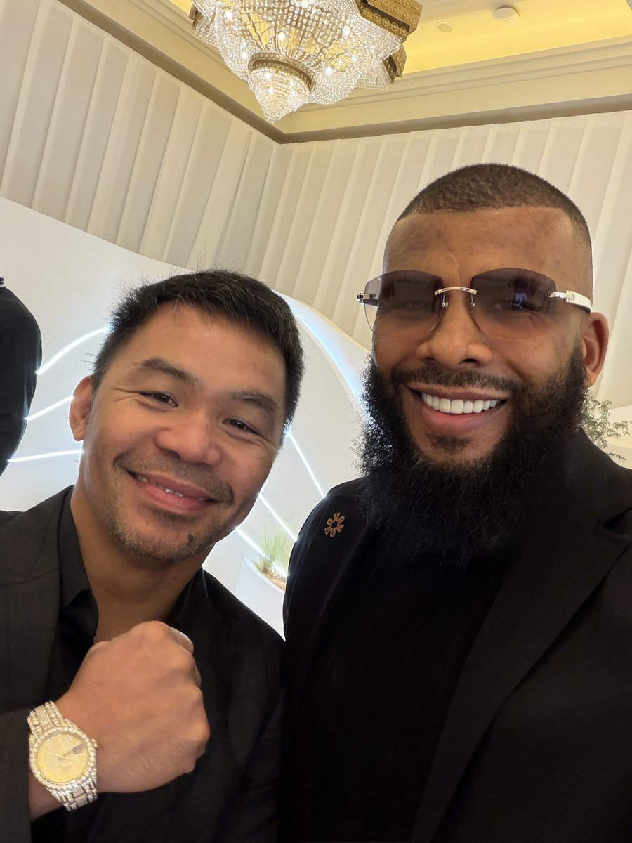 BadouJack's tweet image. World Sport Summit with the legend 8 division world champion @MannyPacquiao 💪🏾