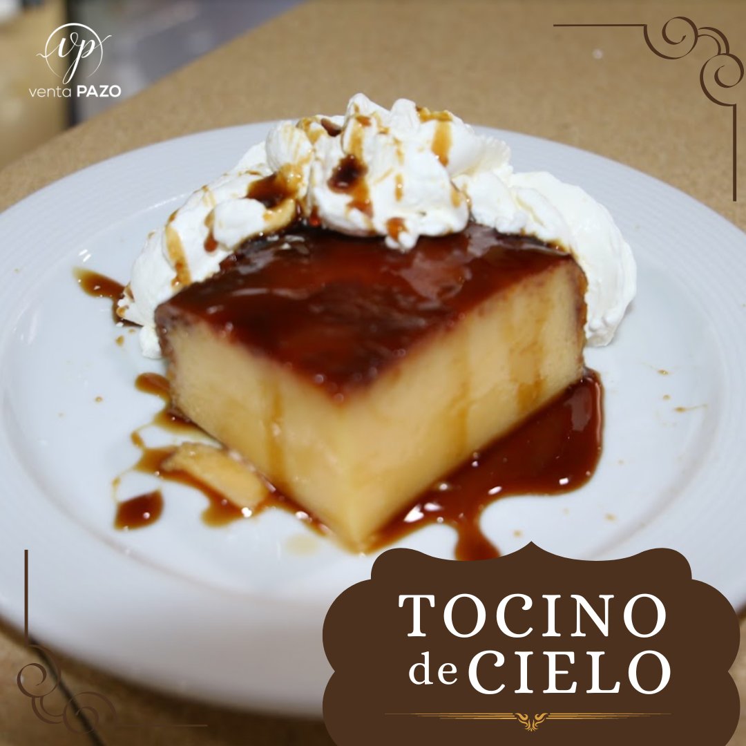 ¿Antojo de algo dulce? 🍮 Nuestro tocino de cielo es un manjar celestial que hará volar tus papilas gustativas. 😋

¡Reserva ahora y ven a disfrutarlo! 
🏠 Ctra. Sevilla – Huelva (Sanlúcar la Mayor)
☎ 955 700 110
🌐 restauranteventapazo.es

#ComerEnSevilla #PostresDeAutor