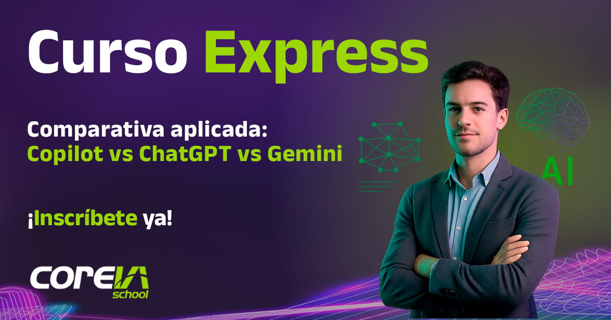 Comienza el año poniéndote al día en el uso de herramientas de #InteligenciaArtificial con nuestro curso express Copilot vs ChatGPT vs Gemini. ¡Domina los grandes entornos de #IA aplicada y elige cuál te conviene más!
📅2-6 FEB
📖Online
⏱12 h.
coreiaschool.com/curso-ia/compa…