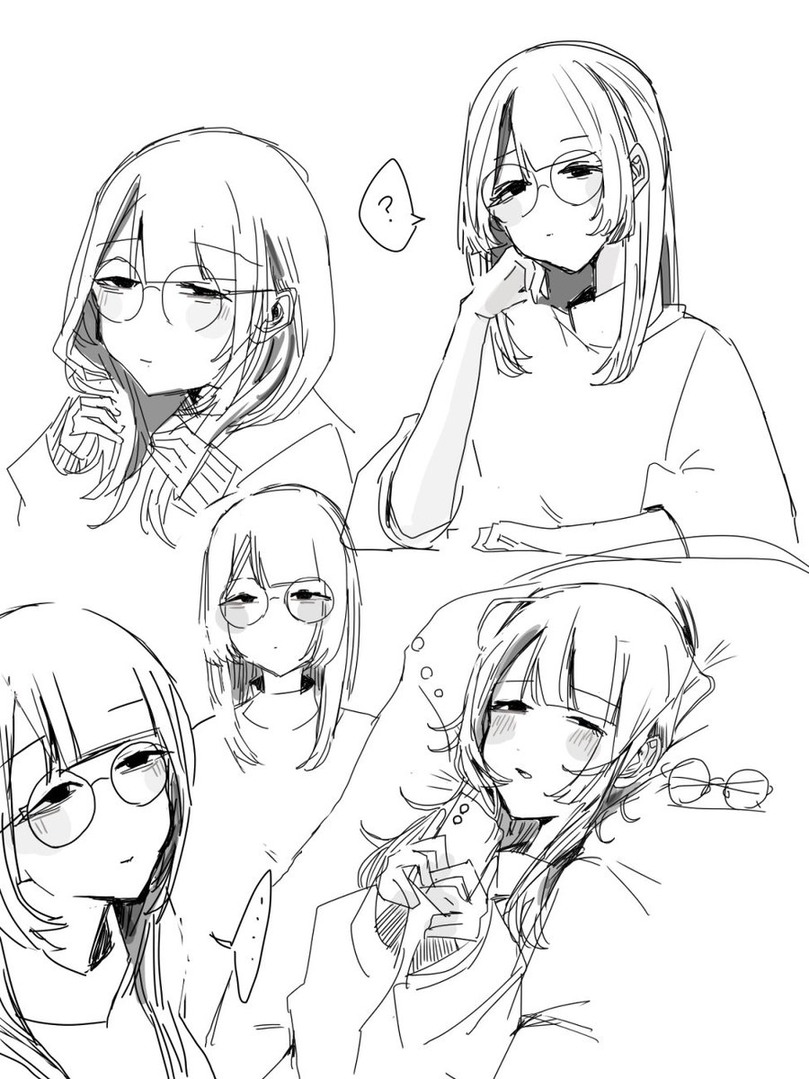 ryr_214's tweet image. 今おれの中で覇権を握っている丸眼鏡ちゃんまとめ