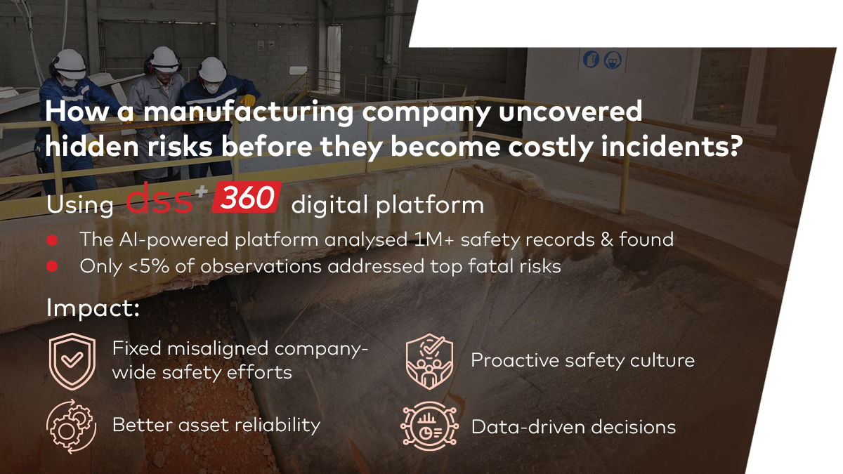 How do you uncover hidden risks before they become costly incidents? 
At dss⁺, we help high-hazard industries leverage digital tools to strengthen #safetyculture and #operationalexcellence. #RiskManagement #DigitalTransformation
👉 Read the case study consultdss.com/content-hub/un…