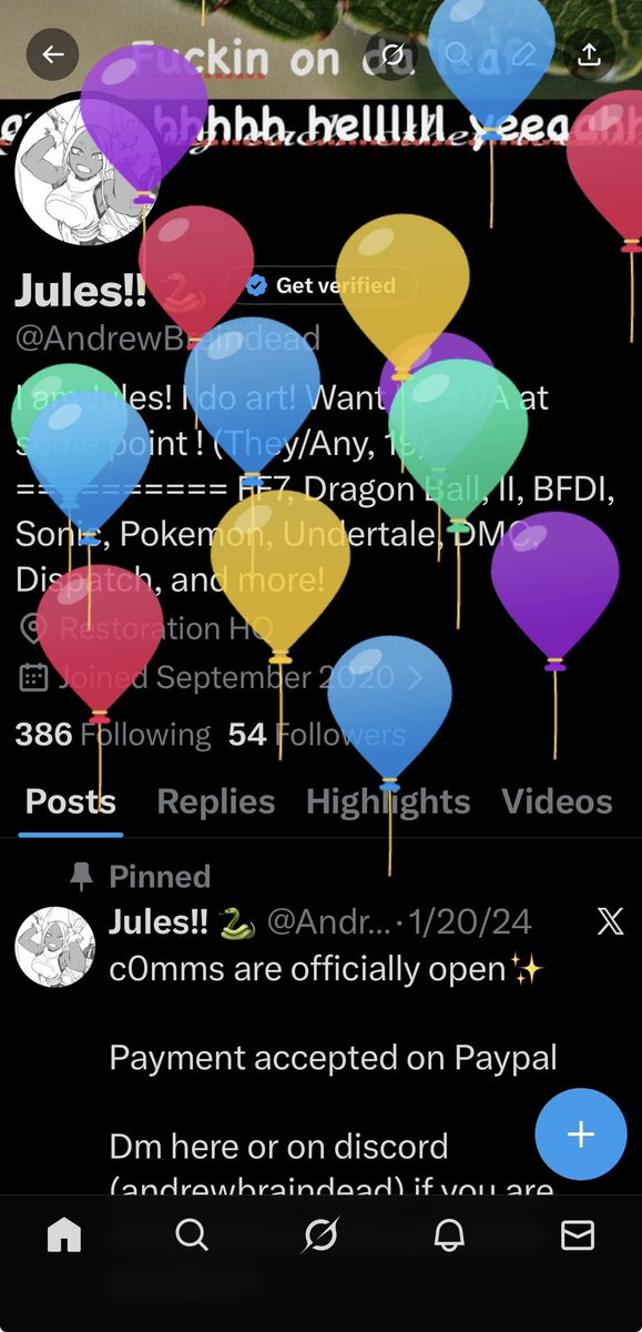 AndrewBraindead's tweet image. oh hey balloons