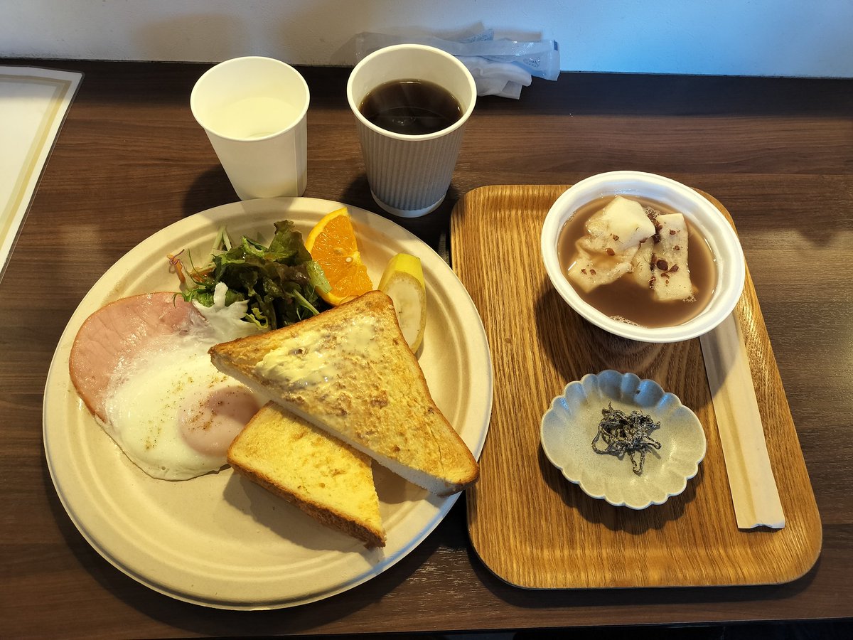 Rick_TECH21's tweet photo. 今朝は #Littlepine にてモーニングをいただきました🏍️💨
おぜんざいも追加しました😁
いよいよ明日がリトパの最終日、優美ちゃんを応援しに行くよ〜🤗 https://t.co/53qySweLkY