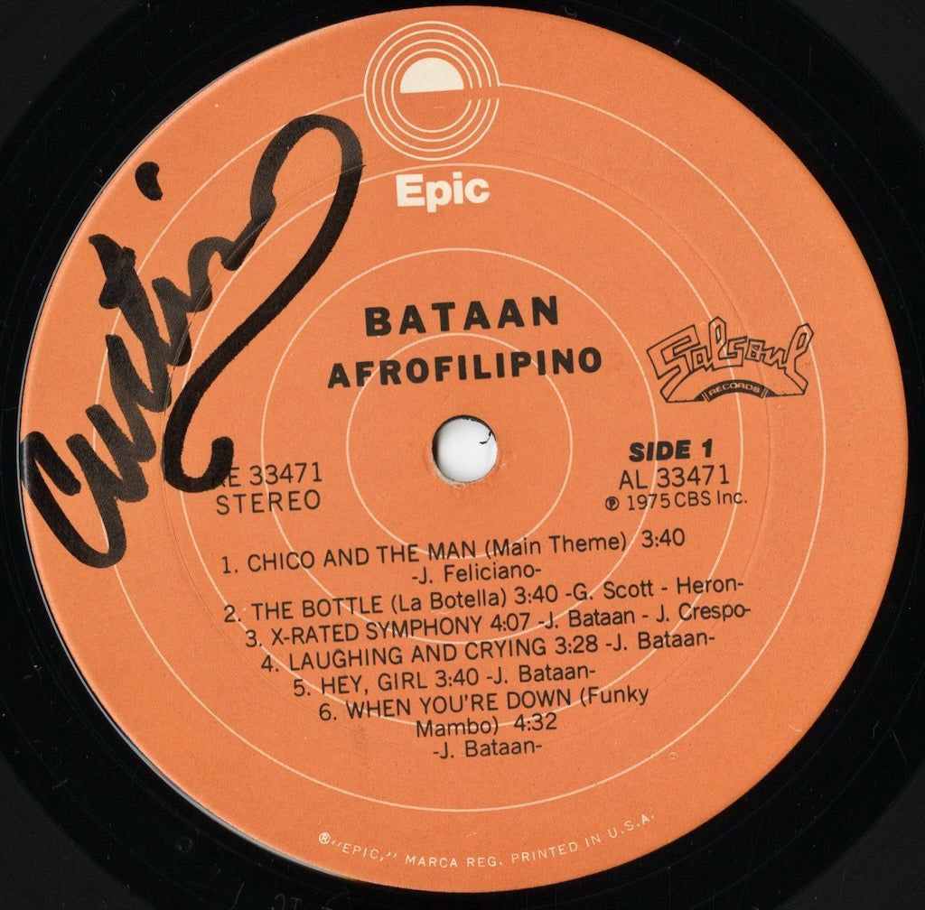 Joe Bataan / Afrofilipino (KE 33471)】75年発表。ギル・スコット