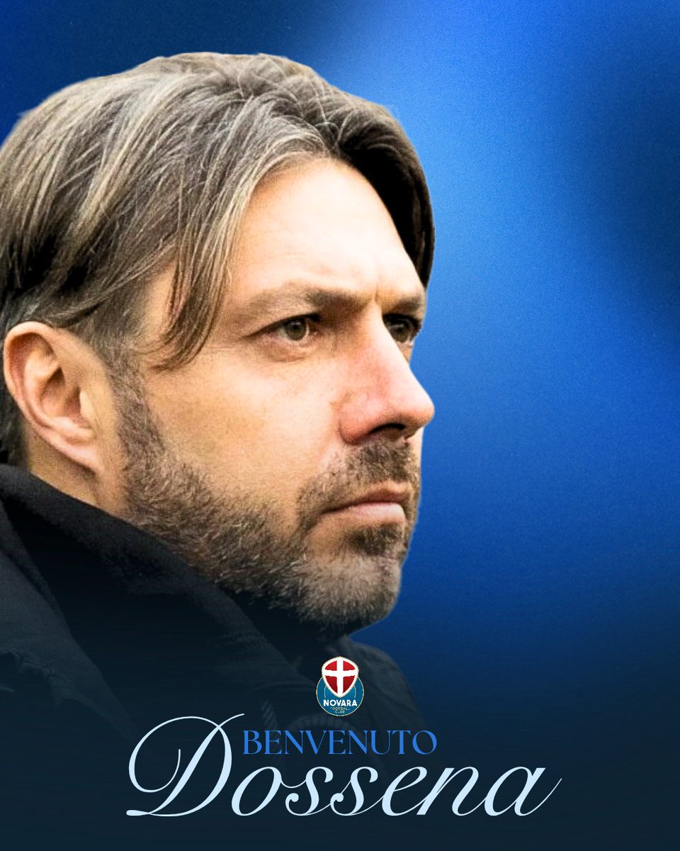 Novara Football Club comunica di aver raggiunto l’accordo con Andrea Dossena quale allenatore responsabile della prima squadra.

A mister Dossena e al suo staff il benvenuto a Novara da parte del Club. 

#ForzaNovara #NovaraFC #Benvenutoinazzurro