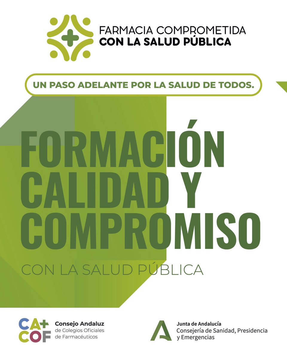 Farmacia Comprometida con la Salud Pública es un proyecto común que refuerza el papel de la farmacia en programas de salud pública en Andalucía. 

Un camino compartido por todos los farmacéuticos andaluces para seguir contribuyendo a la mejora de la salud pública desde la