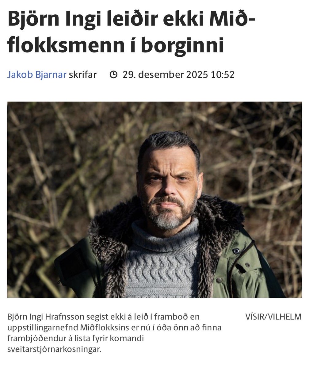 Frétt nr. V̅CDXXXII um að ég sé ekki á leiðinni í framboð fyrir einhverjar kosningar. Tel að ég nýtist þokkalega í því sem ég geri nú. En XM verður með hörkulista og er eina raunhæfa leiðin til að skipta um meirihluta í borginni.