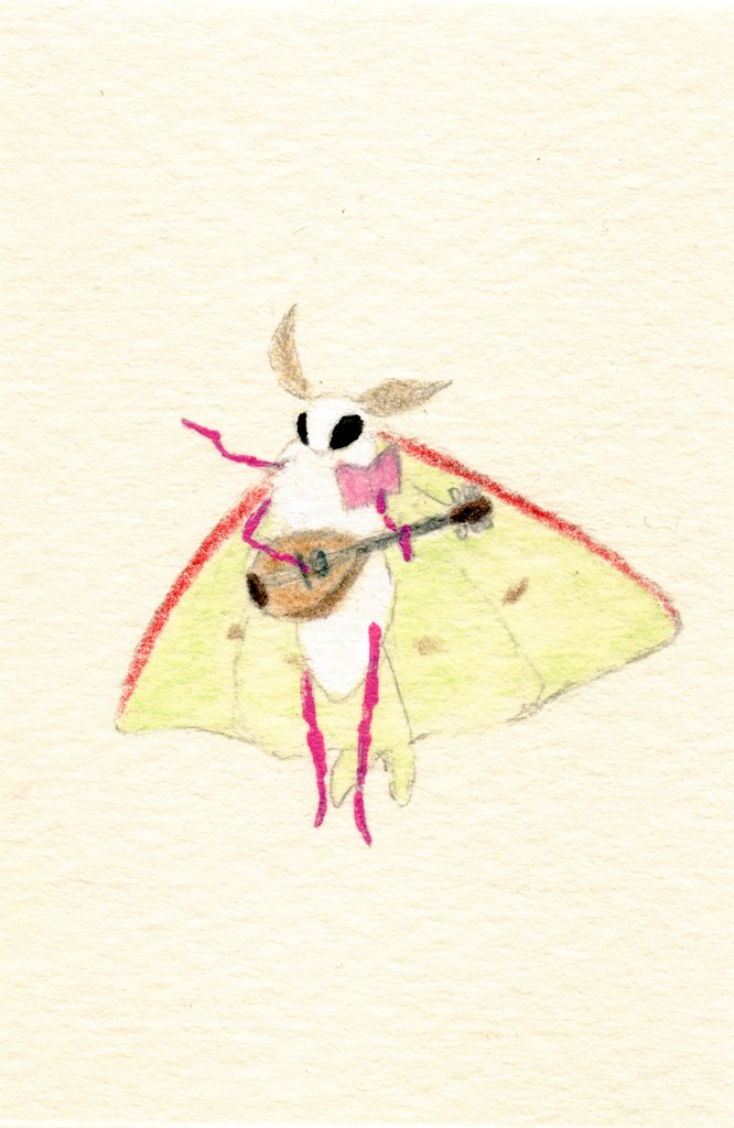 今年一番いいねいただいたの、昨日投稿したマンドリン弾きさんでした