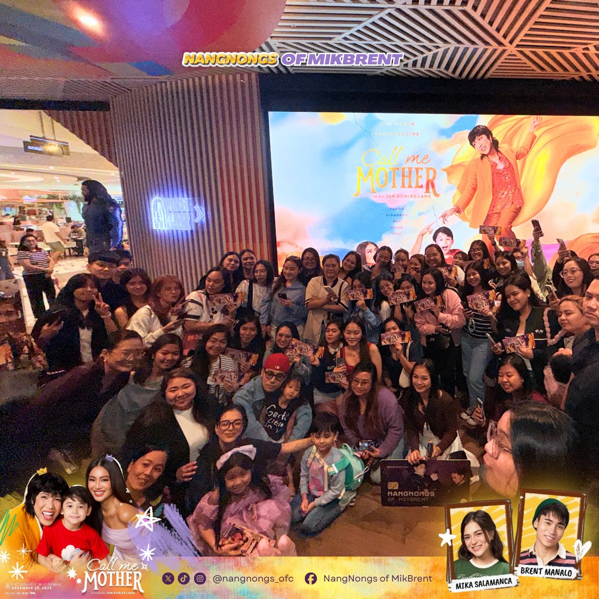 nangnongs_ofc's tweet photo. That’s a wrap! 🎬💜

Our back-2-back FREE Block Screenings have officially come to an end. Thank you so much to everyone who shared their time and effort with us today!

We hope you enjoyed the afternoon watching #CallMeMother and seeing MikBrent in person! 💜✨

— NangNongs of MikBrent💳

MENTIES BLOCKSCREENING DAY
MENTIES BLOCKSCREENING DAY