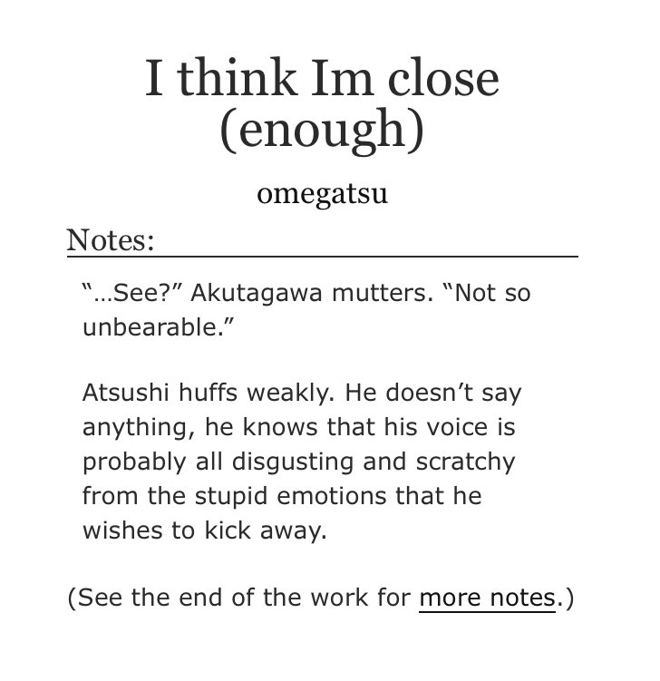 —I think I’m close (enough)

My entry for the #BSDChristmasChronicles event! with the amazing <a href="/omerseyfofan/">Beren ✍️</a> as my partner!

sskk | mistletoe | fluff | 2.9k  

(Links below!) 

archiveofourown.org/works/76647286