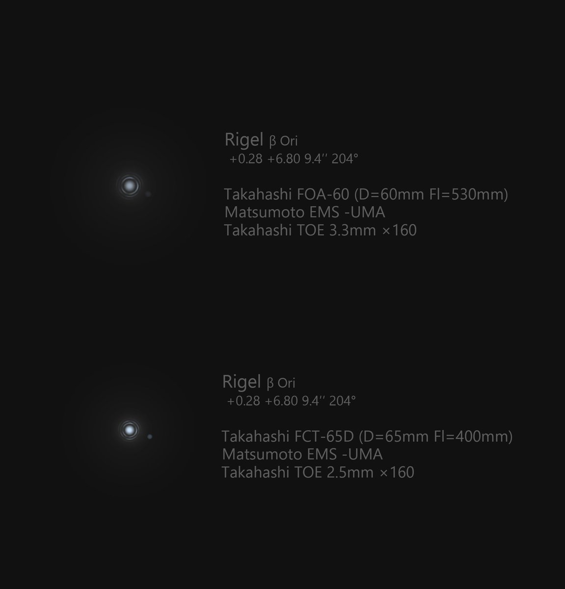 mitu0715's tweet image. FOA-60 vs FCT-65D。感じていたすっきり感＆カリカリ感の要因は、5mmの口径差のような気がしないでもない。