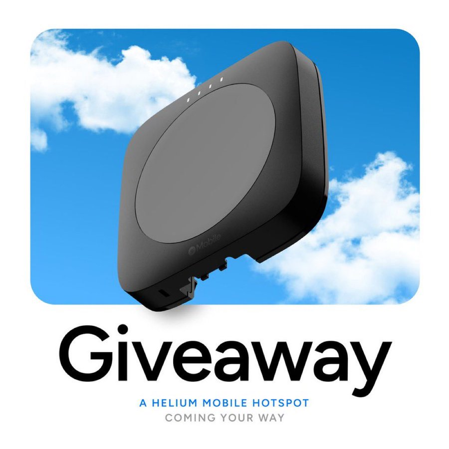 helium's tweet image. HUGE x3 Helium HOTSPOT Giveaway! 🎈

How to Enter:
- Tag a friend
- Like &amp;amp; RT
- Follow @helium

US only, 3 winners will be chosen! Ends on New Year's Eve 12/31!