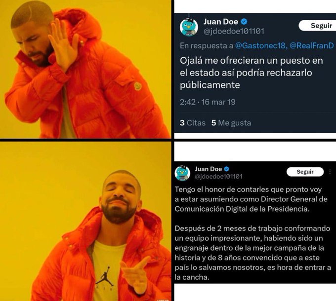 🚨𝗡𝗔𝗗𝗜𝗘 𝗘𝗦 𝗟𝗜𝗕𝗘𝗥𝗧𝗔𝗥𝗜𝗢 𝗚𝗥𝗔𝗧𝗜𝗦

Último 29 del año, merecen un hilo de los principales ñoquis de este gobierno que para odiar tanto al Estado, aman demasiado VIVIR DEL ESTADO 🔥🤌🤌🔥

Juan Carreira, uno de los principales, ¿y vos pensaste que venía a combatir