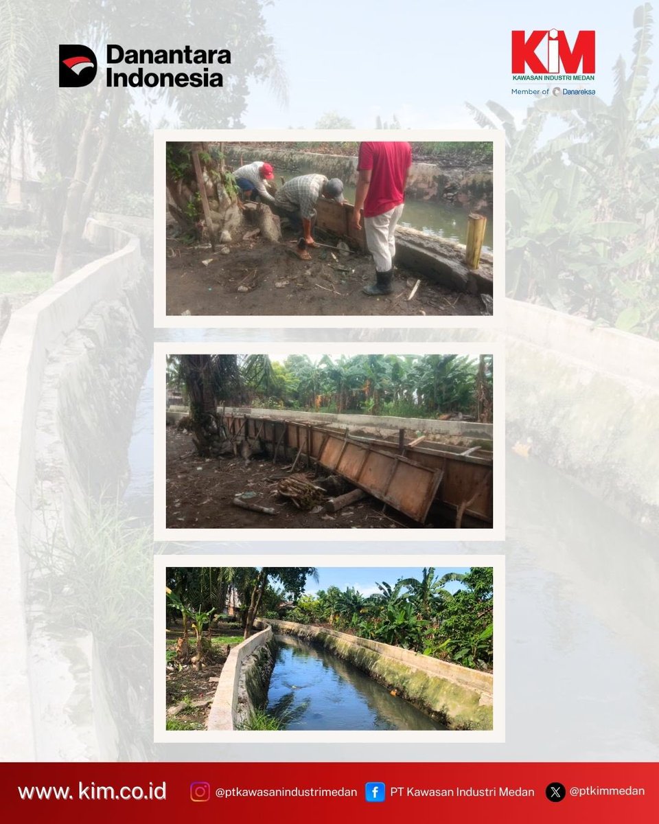 PT Kawasan Industri Medan melalui Program Tanggung Jawab Sosial Lingkungan (TJSL) memberikan bantuan peninggian kanal sepanjang 302 M’ kepada Kelurahan Tangkahan (29/12/2025).

#TJSLPTKIM
#PTKIM
#BUMNHoldingDanareksa
#BUMNUntukIndonesia
