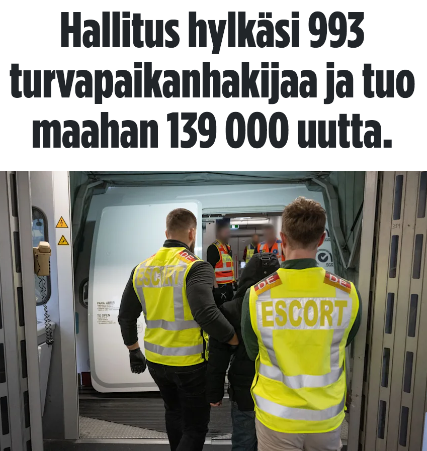 Mainostettu turvapaikkapolitiikan muutos numeroina

Toukokuu-lokakuu välisenä aikana rajoilta käännytettiin vain 993 ihmistä ja marraskuun loppuun mennessä oli Saksassa jätetty jo yli 100 000 uutta turvapaikkahakemusta

Perheenyhdistämisten kautta tulee vielä toiset yli 100 000