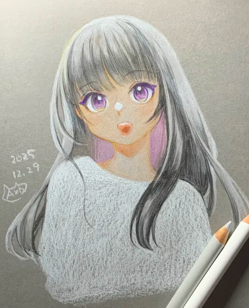 1日1絵 #アナログイラスト