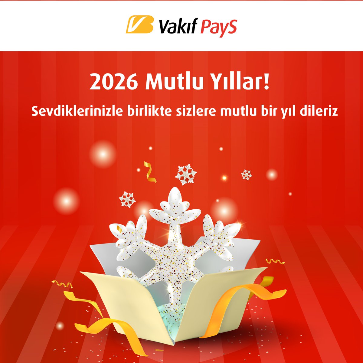 Sevdiklerinizle birlikte sizlere mutlu bir yıl dileriz 🥳🎄

#VakıfPayS #2026