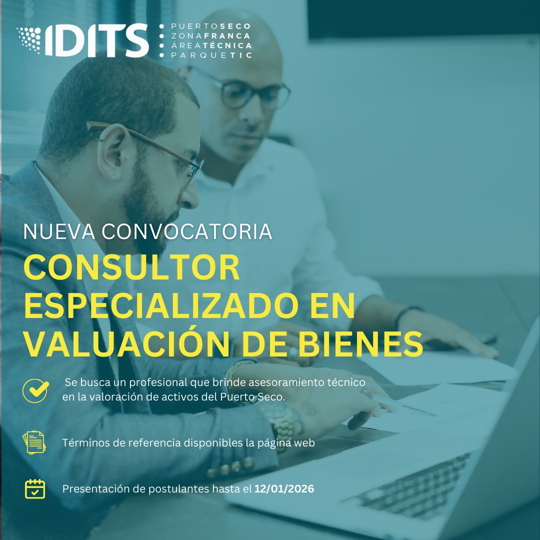 ¡Atención #Mendoza! 

Buscamos incorporar un profesional que brinde asesoramiento técnico en la valoración de activos del <a href="/PuertoSecoIDITS/">PuertoSeco IDITS</a> 

Más información en acortar.link/uNvVzZ