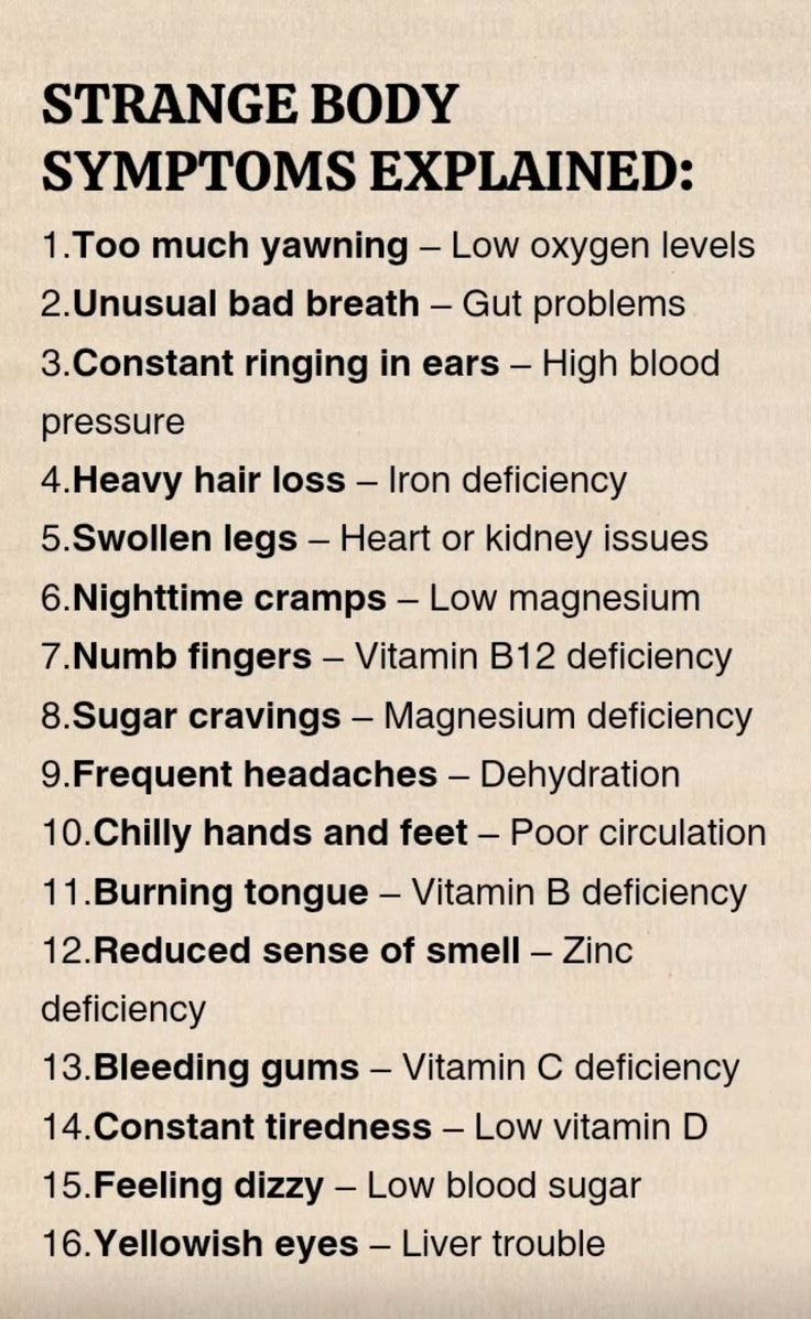 InterestingAFk's tweet image. Strange Body Symptoms Explained