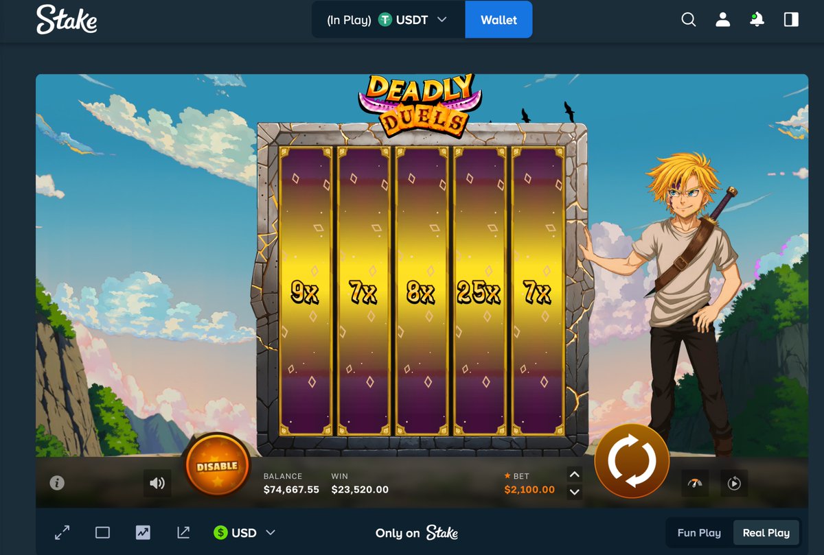 KazlicRewards's tweet image. Who needs juice to play our new Slot Deadly Duels - drop your stake usernames below