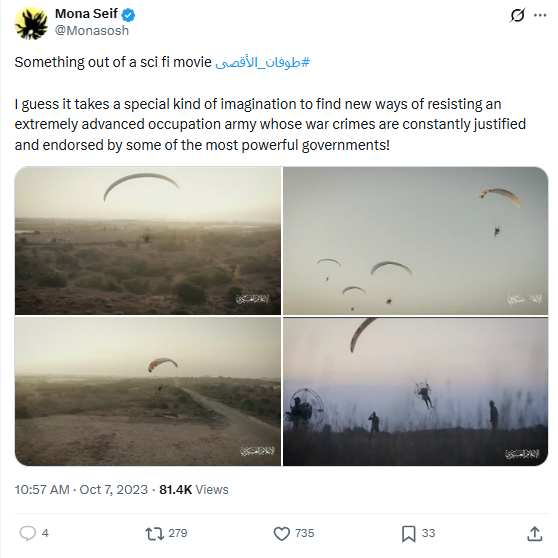 Alaa Abd El Fattah's sister has some interesting tweets

She's a MASSIVE fan of Hamas and killing civilians

Awful
