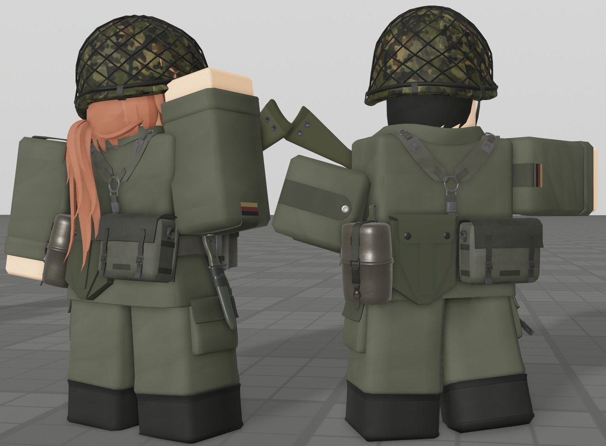 Haarinala's tweet image. Bundeswehr

just a small disclaimer, camo version may be awkward due to.. yeah, materials. But hey, they now exist. Can't have the NVA without their Western.. counterparts