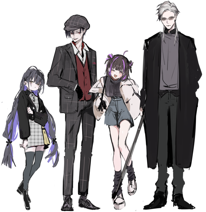 創作キャラデザらくがき
男女で等身合わせるのむずかしい 