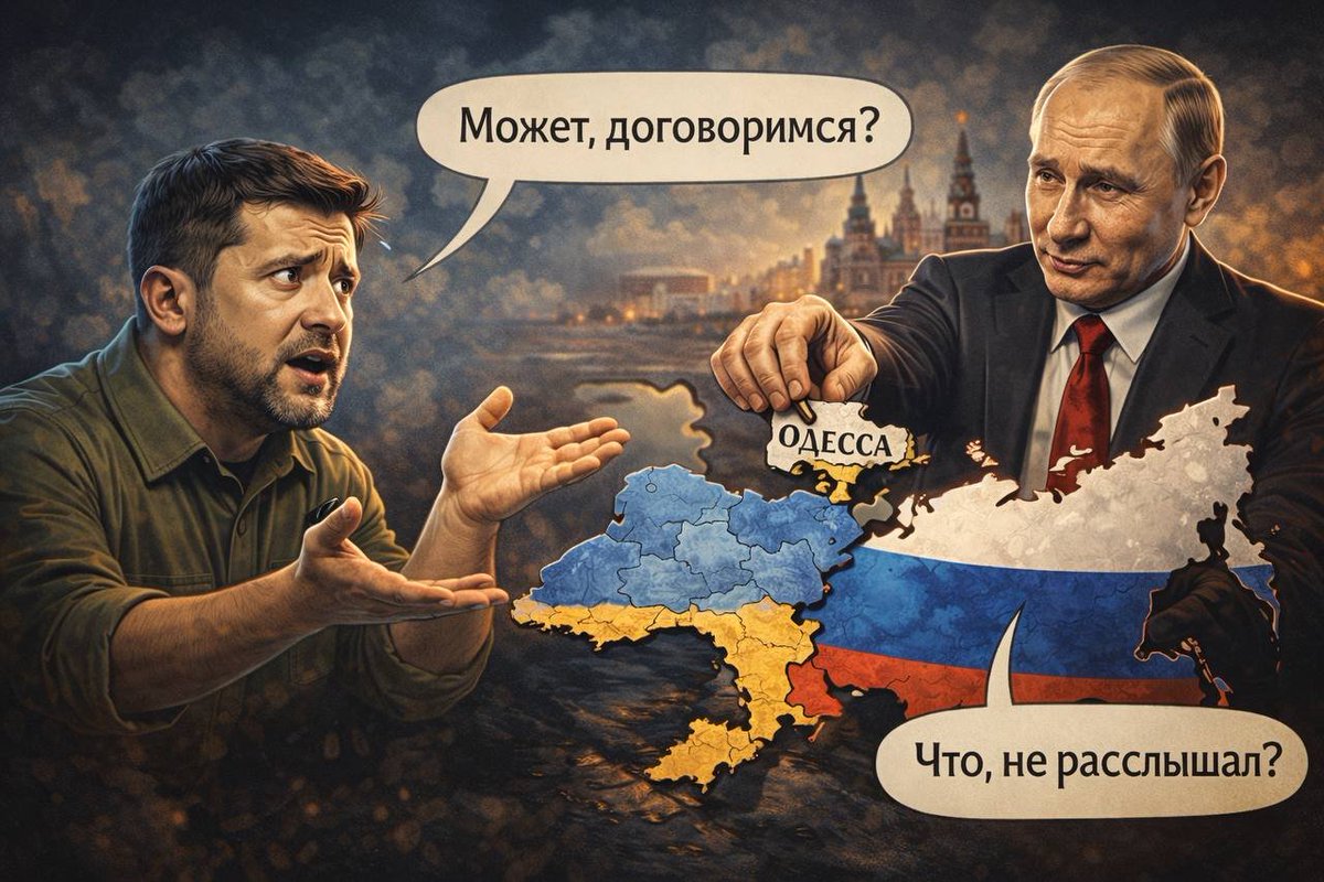 Serezyk's tweet image. Trump hinted to Zelensky that it was better to make a deal now, otherwise Ukraine might lose more territory in the near future.