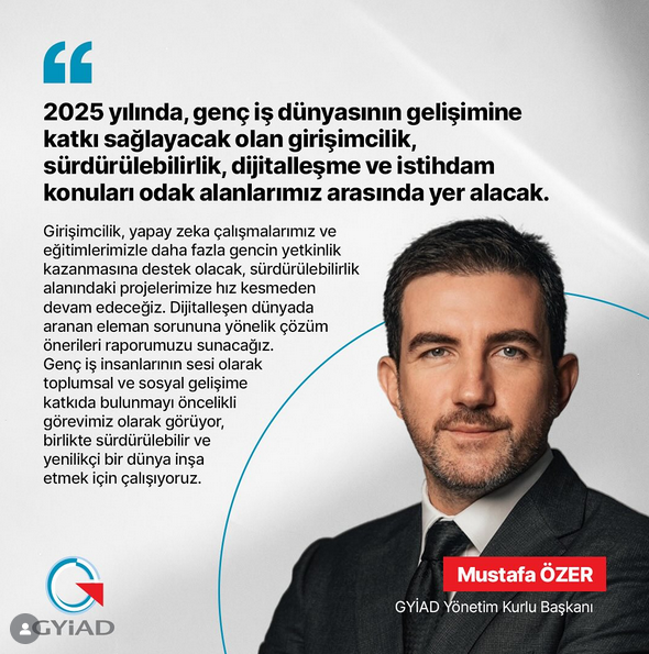 Anujstuff's tweet image. Başkanımız Mustafa Özer : "Yapay zeka ve eğitim çalışmalarımızla gençlere destek olurken, sektördeki 'aranan eleman' sorununa yönelik çözüm raporumuzu sunacağız. Genç iş insanlarının sesi olarak sürdürülebilir ve yenilikçi bir gelecek için çalışıyoruz." 💡📉