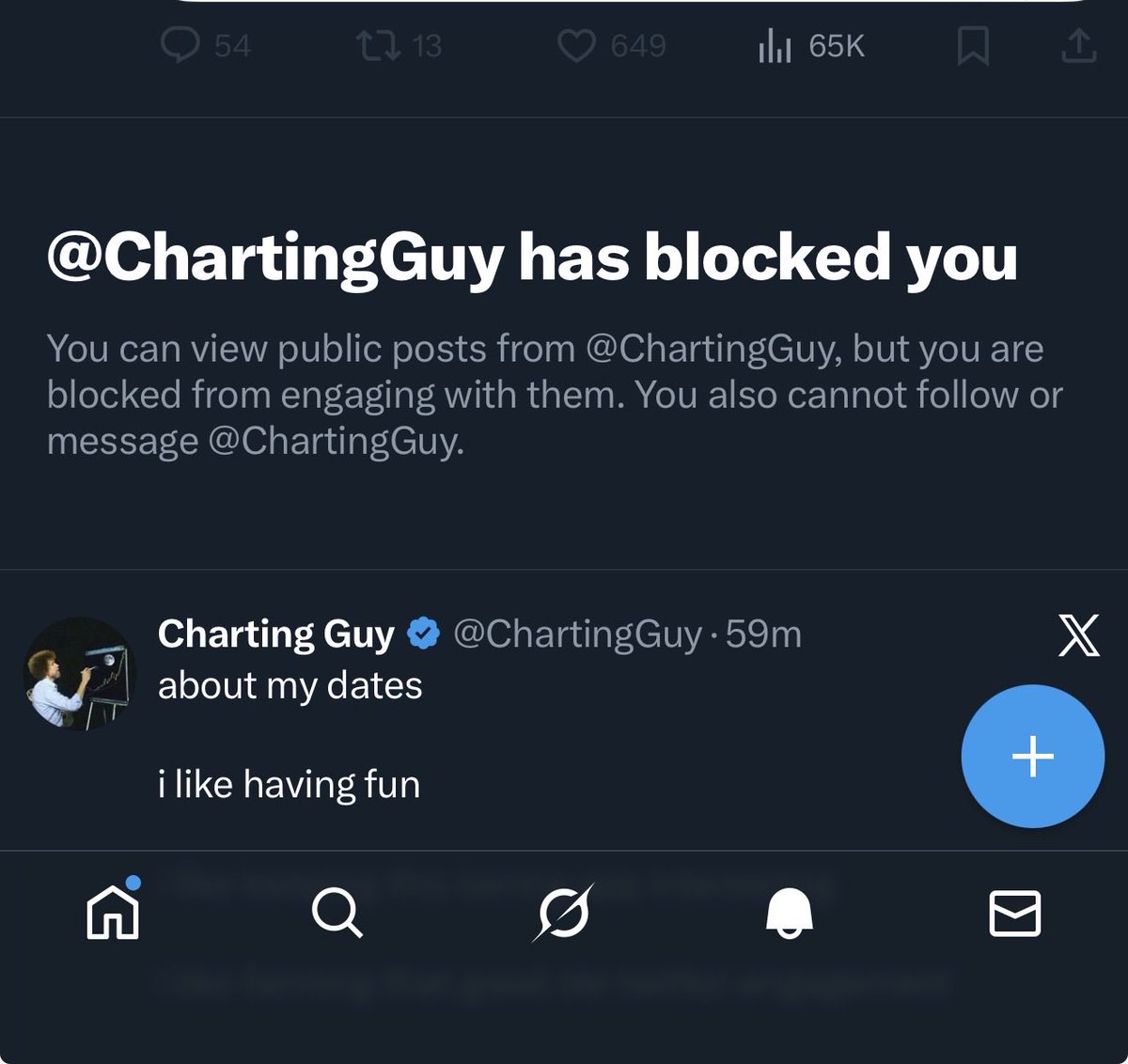 Digi3Digital's tweet image. Im not sensitive you are 😭😂😂 lmaoo can’t make this up. He’s still wondering why hundreds left his patreon @ChartingGuy