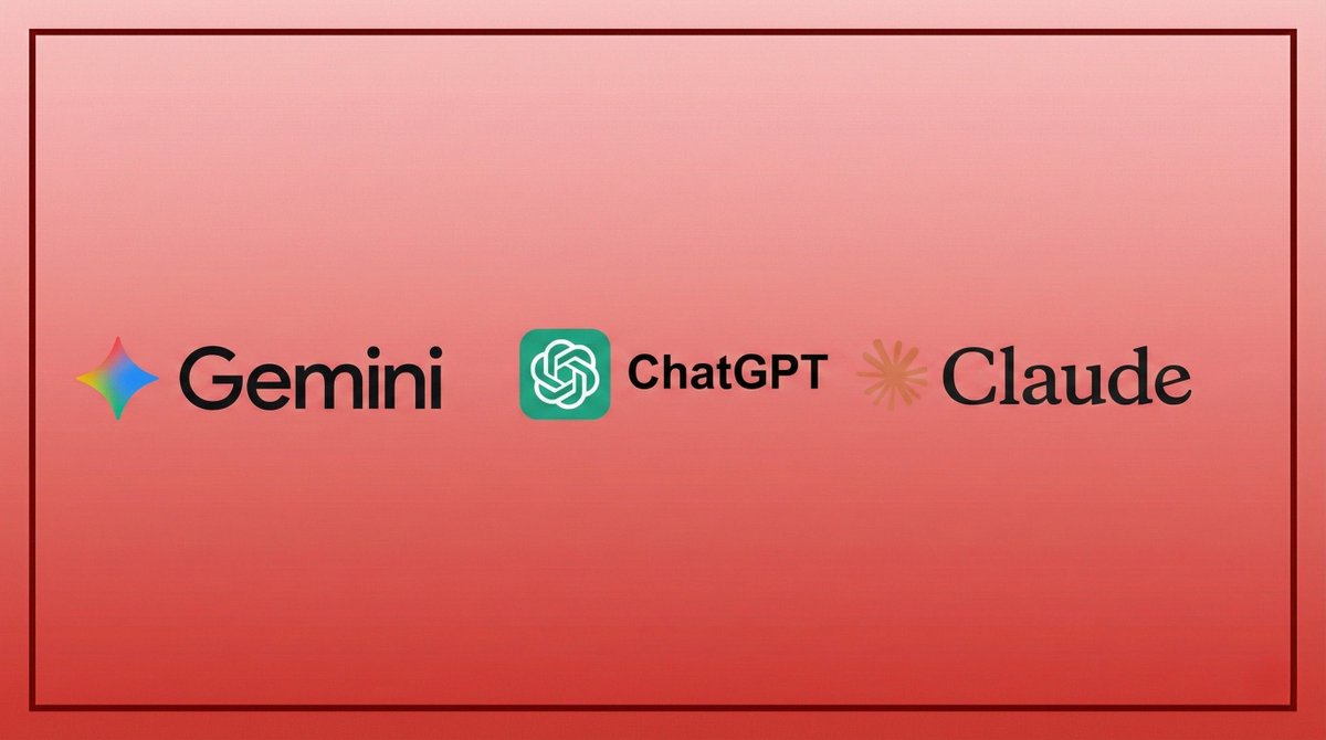 Esta comparación de modelos de IA te va a sorprender 🤯

Mira cuáles son:
1. Géminis 3.0 Pro
2. ChatGPT-5.1 (modo pensamiento)
3. Claude 4.5 Opus

Ejemplos prácticos y pasos a seguir a continuación👇