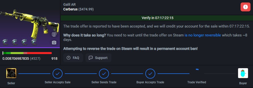 FiredUpSplit's tweet image. Sold my Cerberus craft for $450 will rebuy when the price crashes