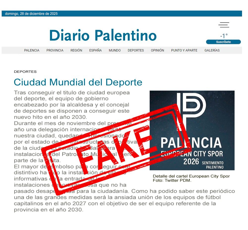 Gate 8 Palencia

FAKE (El estado de la mayoria de instalaciones deportivas de la ciudad es vergonzoso...)

<a href="/Gate8palencia/">Gate 8</a> <a href="/PalenciaCristo/">Palencia Cristo Atl.</a>
#SomosPalencia #PocosPeroLocos