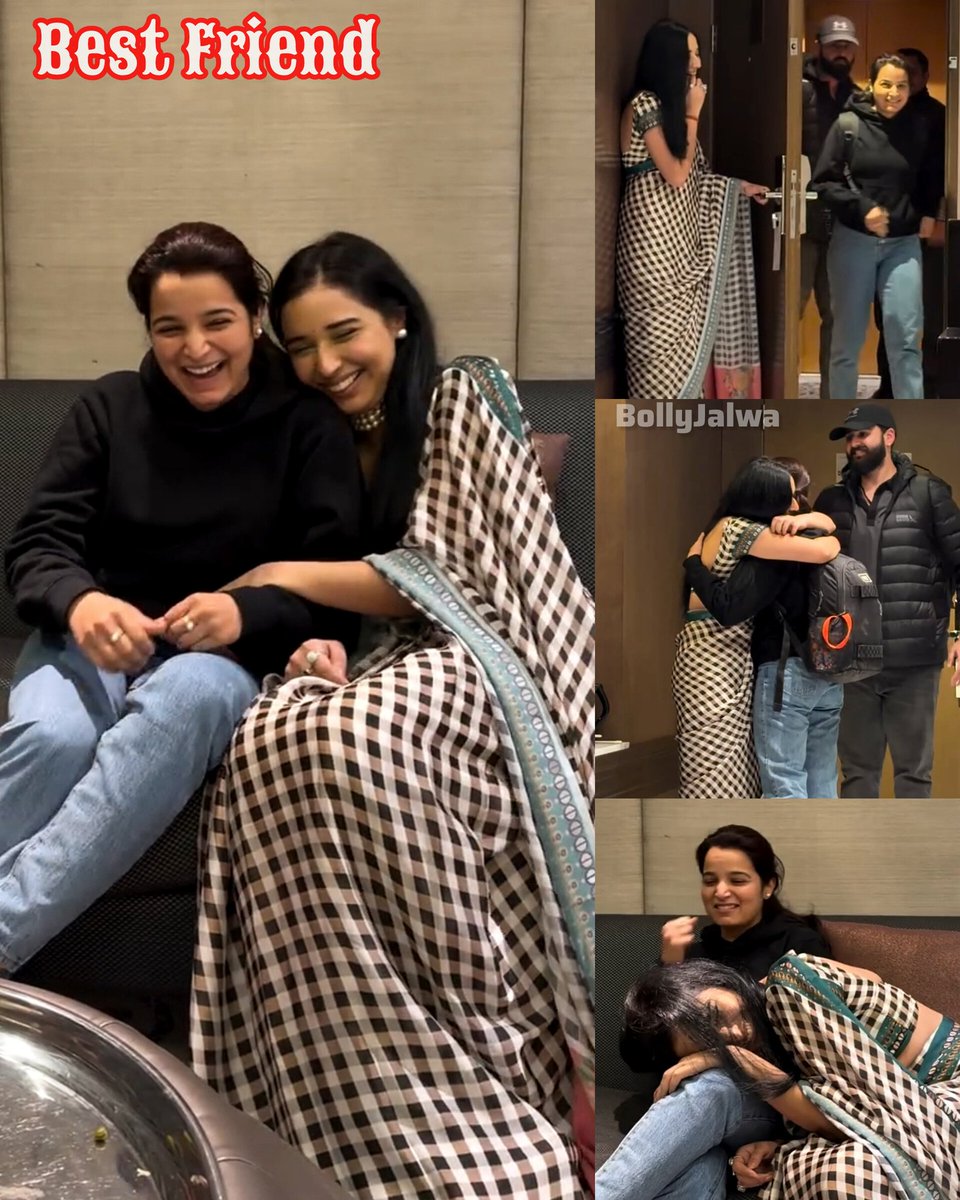 DilDivya70010's tweet photo. Finally Tanya meets her best friend Akansha.
She had a long anxious wait, but so grateful to catch up with Akansha.
 #TanyaMittal𓃵 #TanyaKaParivar #TanyaMittal  #BiggBoss19 #TrendingNow #bestfriends
#Divya #DivyaDwivedi #foryou https://t.co/VTge7OMjsw
