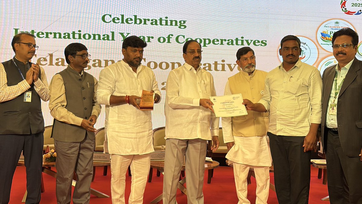 Cooperative societies are the backbone of rural development in an agriculture-based nation like India, said Telangana Agriculture Minister Tummala while inaugurating Cooperative Week–2025 in Hyderabad on the occasion of the International Year of Cooperatives 2025.

He stated that