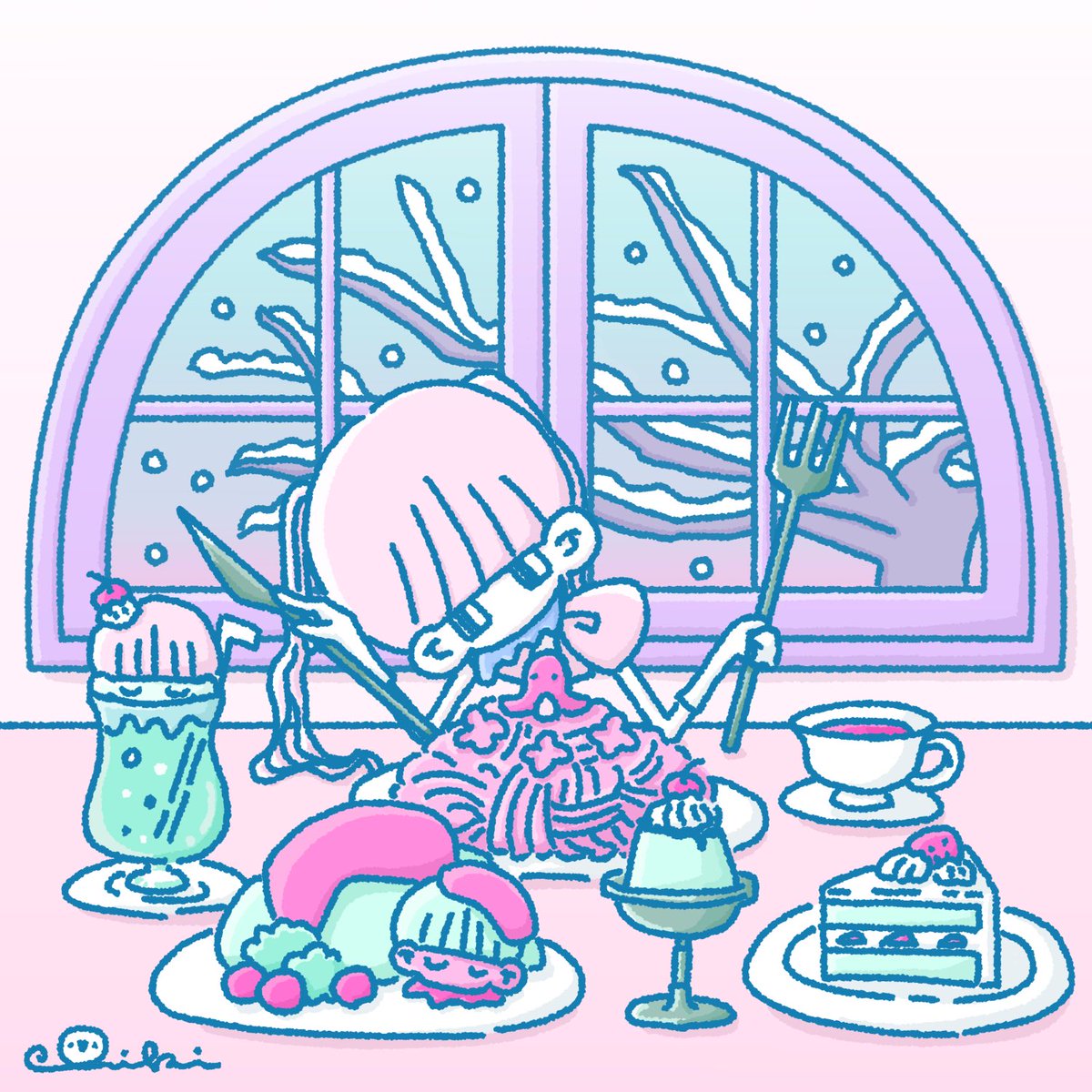 めしあがれ
#illustration #イラスト