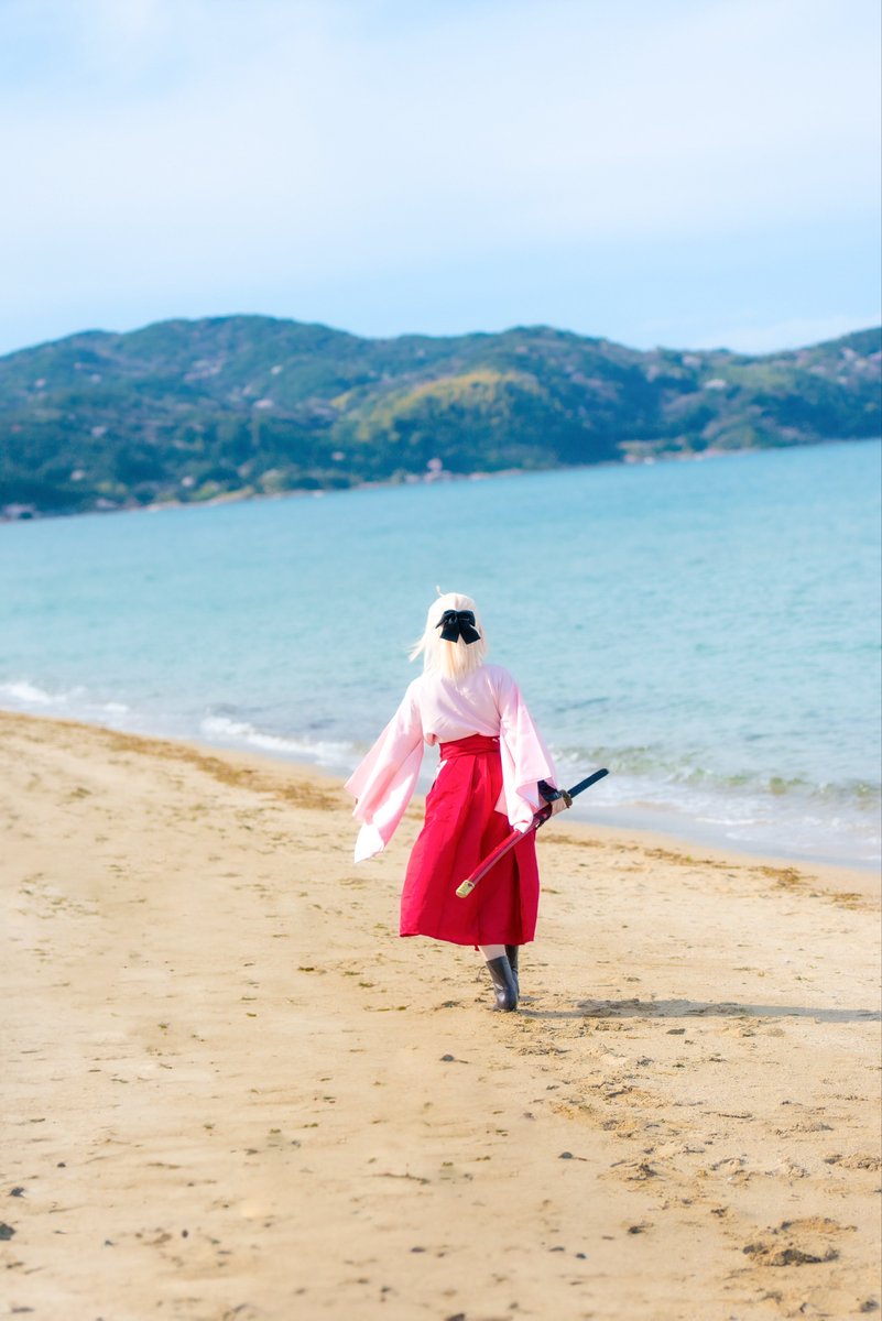 hiiro_10110930's tweet image. ⚠︎コスプレ

　　Fate / Grand Order    沖田　総司
　　　　　
　　　　「　とても素敵な旅路でした　」

Photoさいとさん@Noise_Bell1234 

＃cosplay