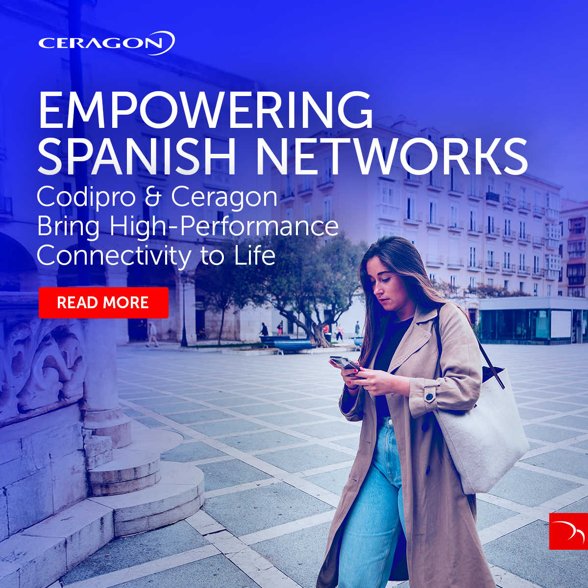 A partnership two decades strong 💪

Codipro and Ceragon have grown from suppliers to strategic allies delivering trusted, high-performance connectivity across Spain, from rural to municipal networks.

🔗 hubs.ly/Q03Z1T2k0

#Connectivity #Partnership #TelecomSolutions