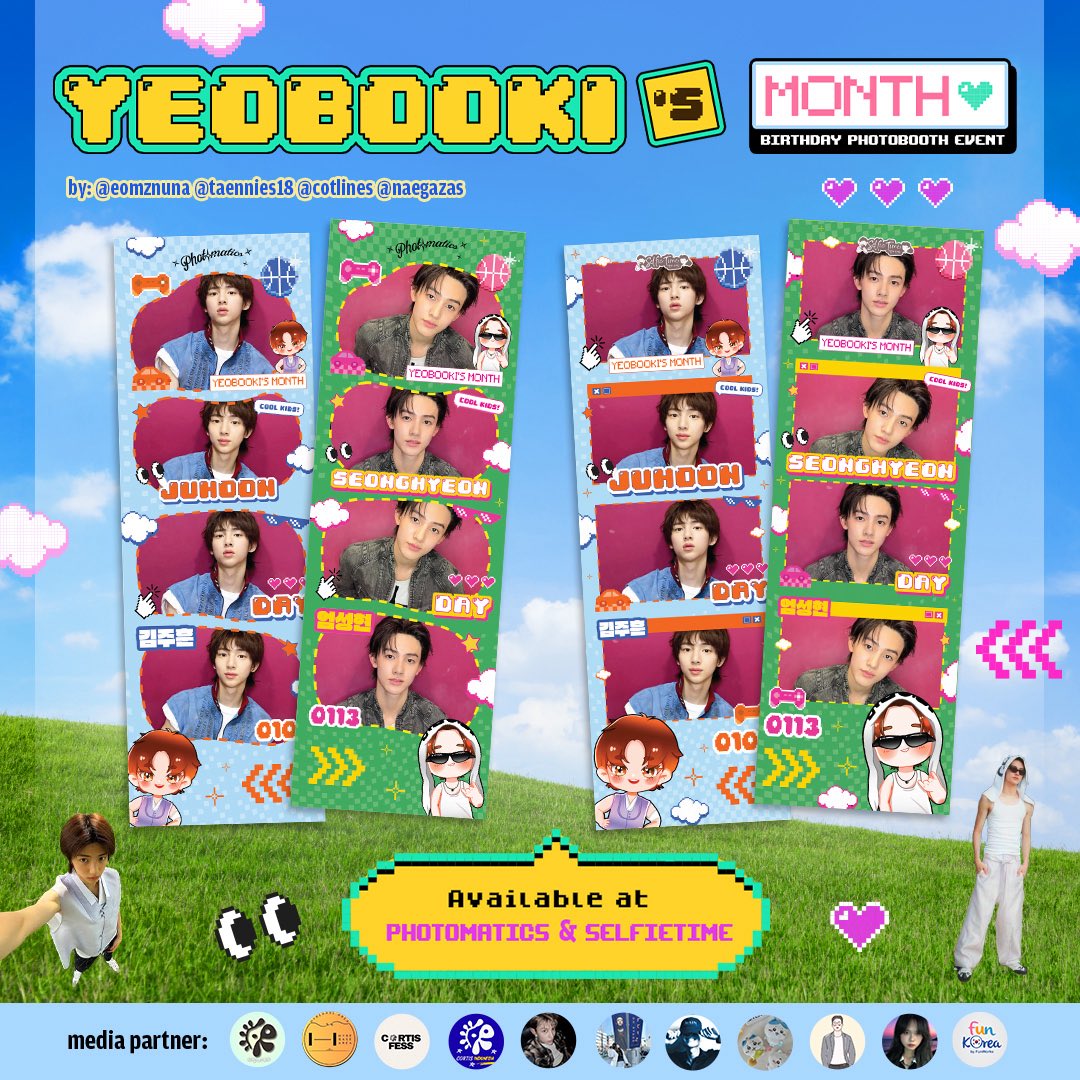 eomznuna's tweet image. 𝐘𝐄𝐎𝐁𝐎𝐎𝐊𝐈’𝐬 𝐌𝐨𝐧𝐭𝐡 ✮.ᐟ
🎮🐢🦊

#JUHOON &amp;amp; #SEONGHYEON Birthday Photobooth Frame Event by @eomznuna @tannies18_ @cotlines @naegazas  ⋆｡𖦹🕹️📸 

📅 1 – 21 Jan 2026
📍 SelfieTime &amp;amp; Photomatics

Share your moments using #YeobookisMonth and kindly tag us on X ! 💚🌟