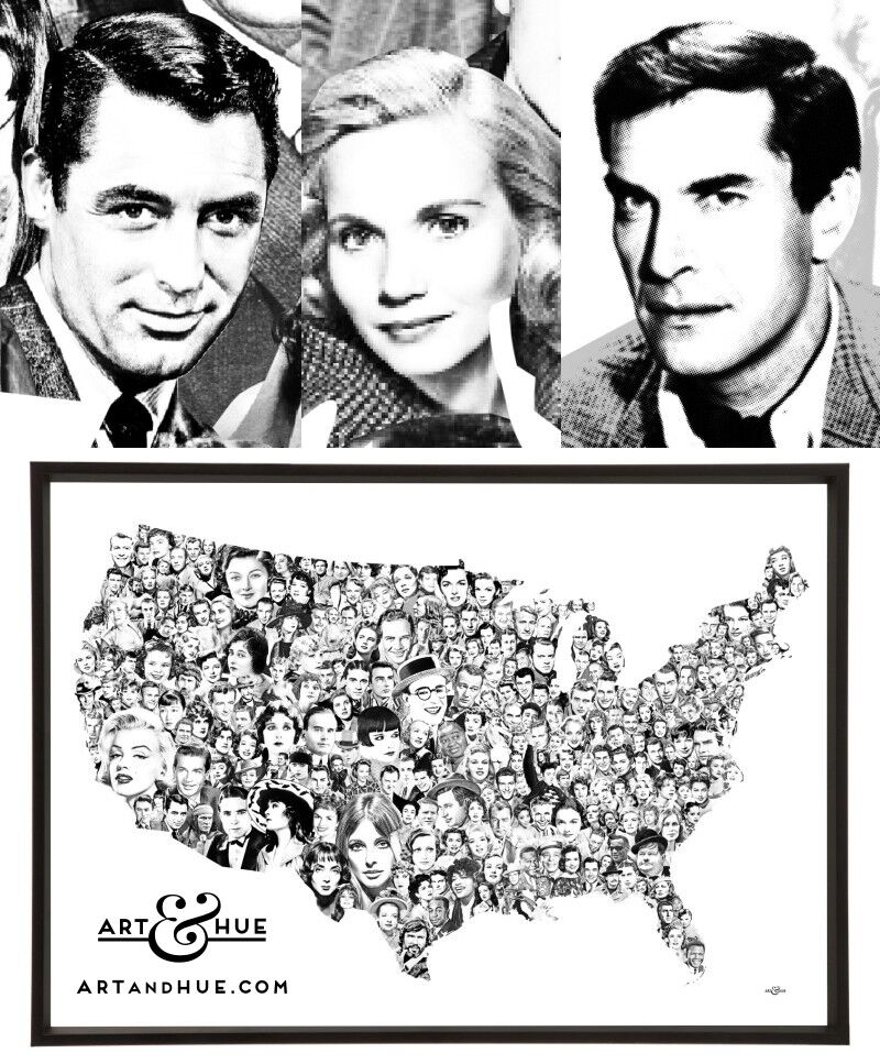 Classic Hitchcock thriller "North by Northwest", starring Cary Grant with Eva Marie Saint &amp; Martin Landau, is on BBC Two at 1.30pm this afternoon. artandhue.com/movie-map