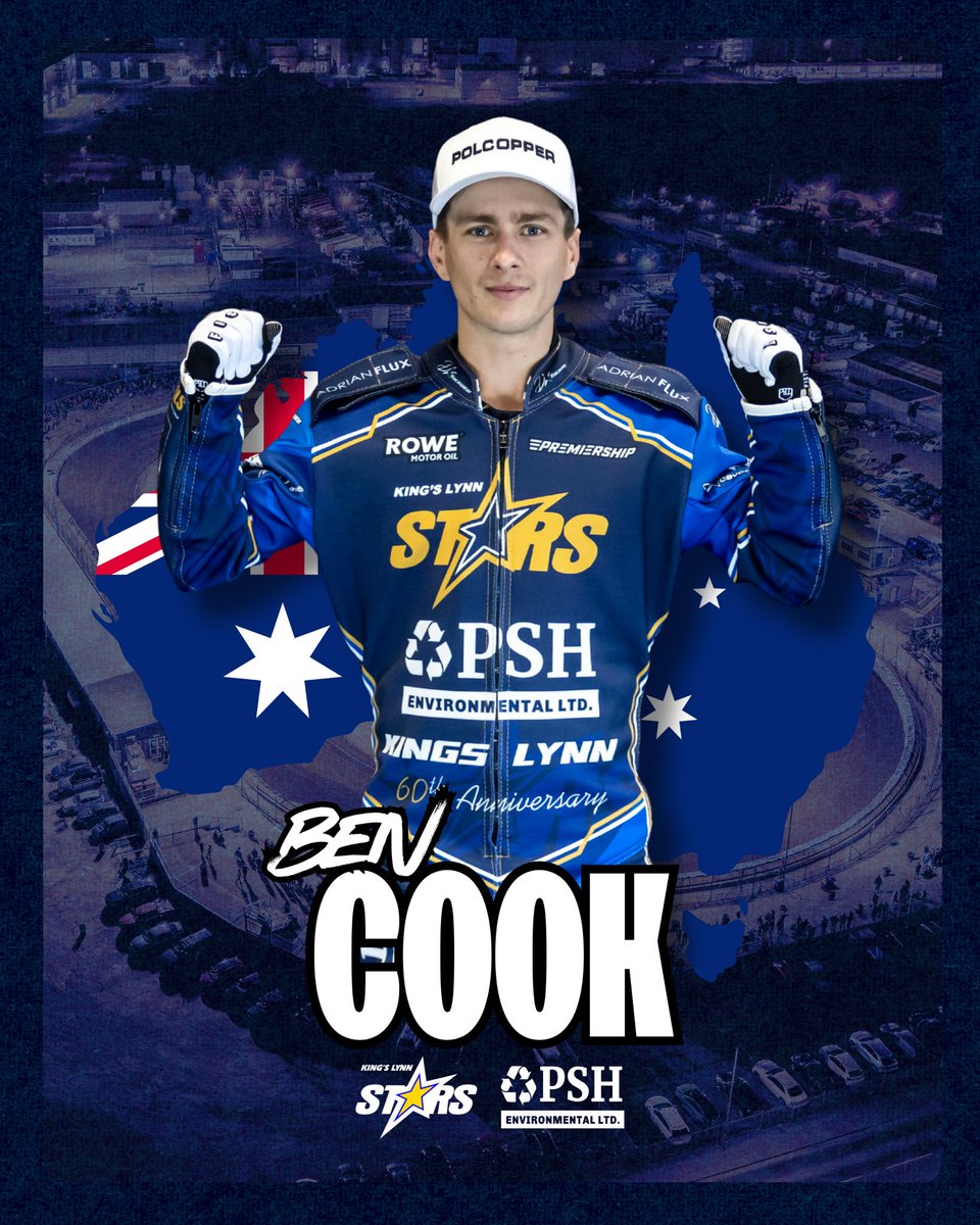 ✍️🚨

𝗨𝗻𝗳𝗶𝗻𝗶𝘀𝗵𝗲𝗱 𝗯𝘂𝘀𝗶𝗻𝗲𝘀𝘀 👊

We are delighted to announce the return of Australian star Ben Cook as our fifth signing for the 2026 Premiership season.

🗞️ Full story ➡️ kingslynn-speedway.com/_mobile/news.p…

#britishspeedway | #OurStars⭐️