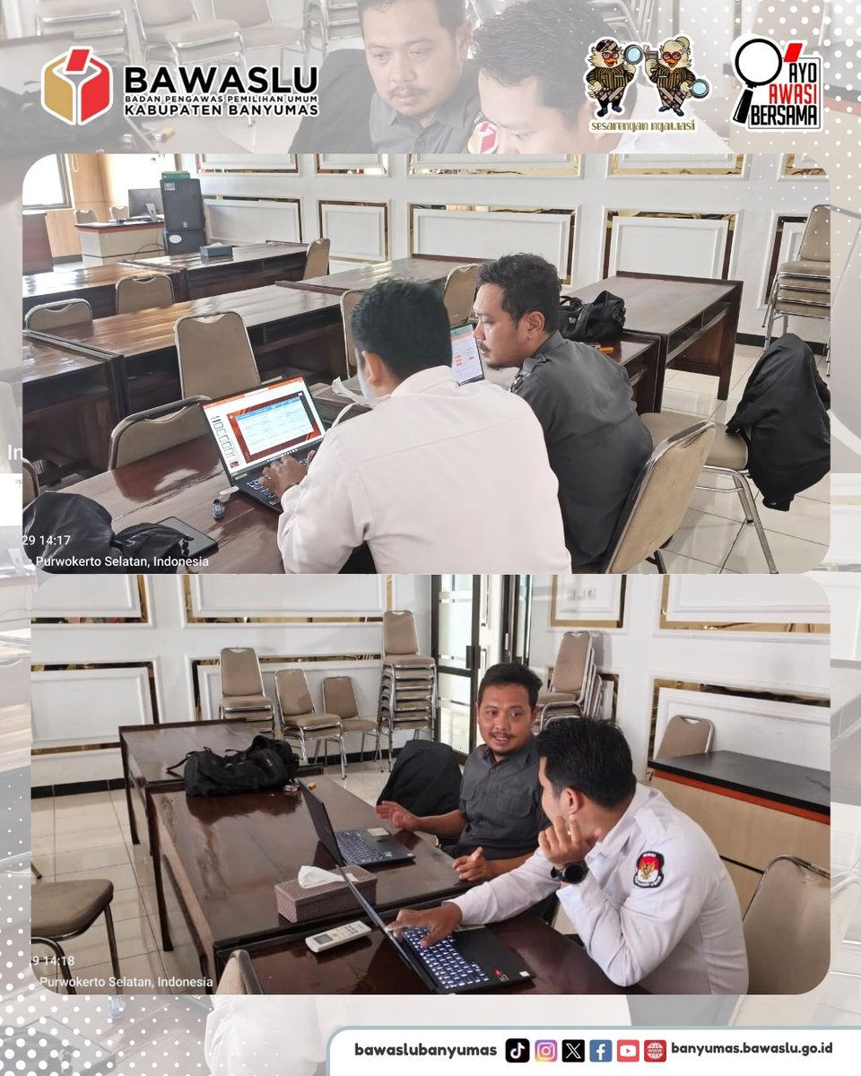 bawaslubanyumas's tweet image. #sahabatbawaslu
Bawaslu Kabupaten Banyumas melakukan koordinasi dengan KPU Kabupaten Banyumas terkait Pemutakhiran Data Partai Politik secara berkelanjutan melalui Sistem Informasi Partai Politik (SIPOL), Senin (29/12).

#bawaslubanyumas 
#sipol 
#PartaiPolitik